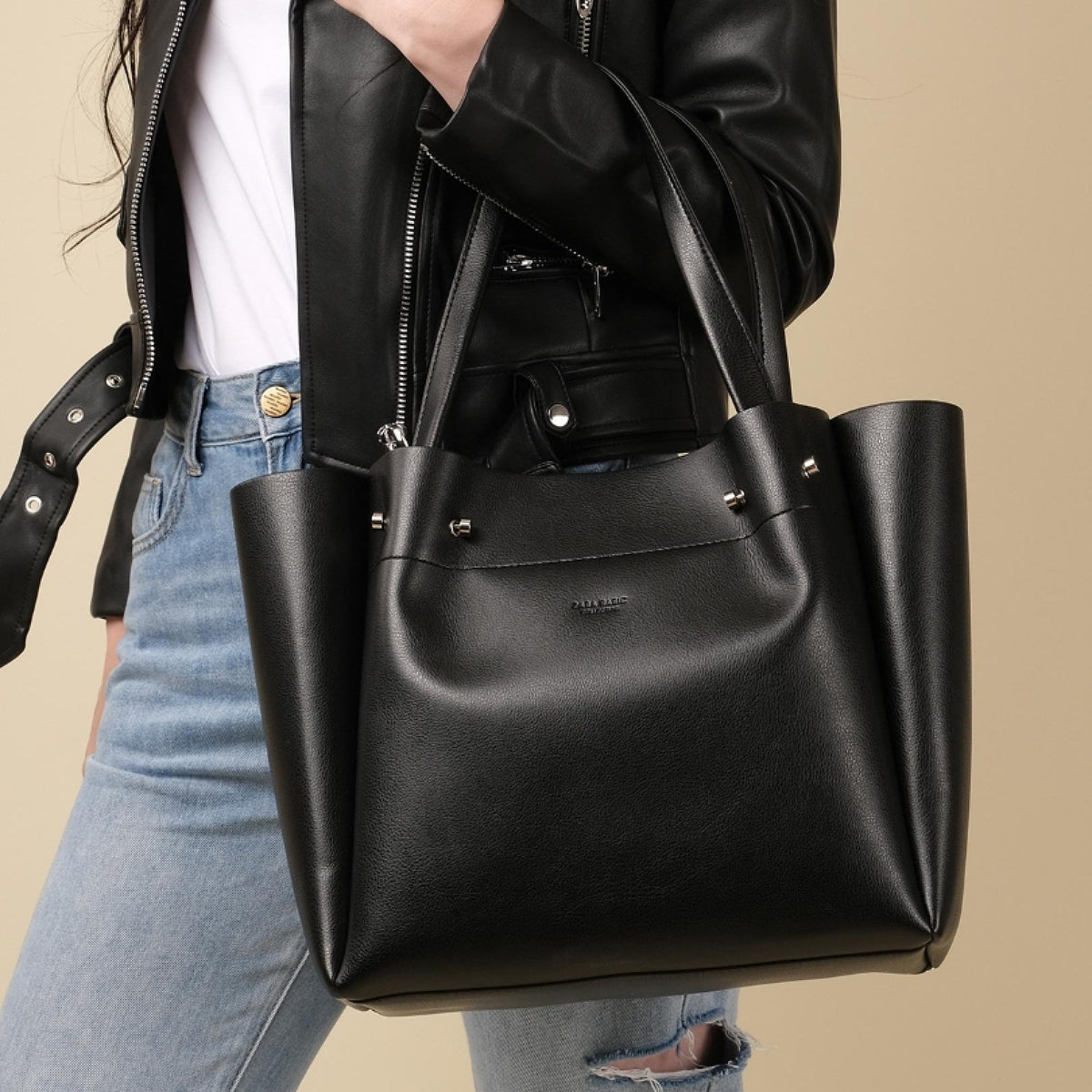 Bolso de Cuero Tote Milão